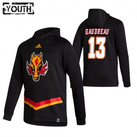Dětské Calgary Flames Johnny Gaudreau 13 2020-21 Reverse Retro Pullover Mikiny Hooded